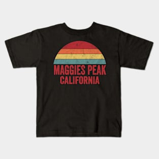 Maggies Peak California Vintage 70s 80s Distressed Retro Kids T-Shirt